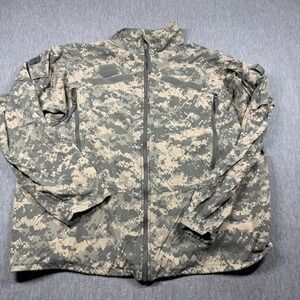 US Army Issue Jacket Mens XL Long Camo Gen III ECWCS ACU Wind Cold Weather Milit